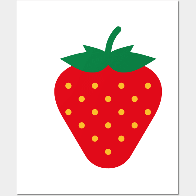 Strawberry / Fraise / Fresa / Erdbeere Wall Art by MrFaulbaum